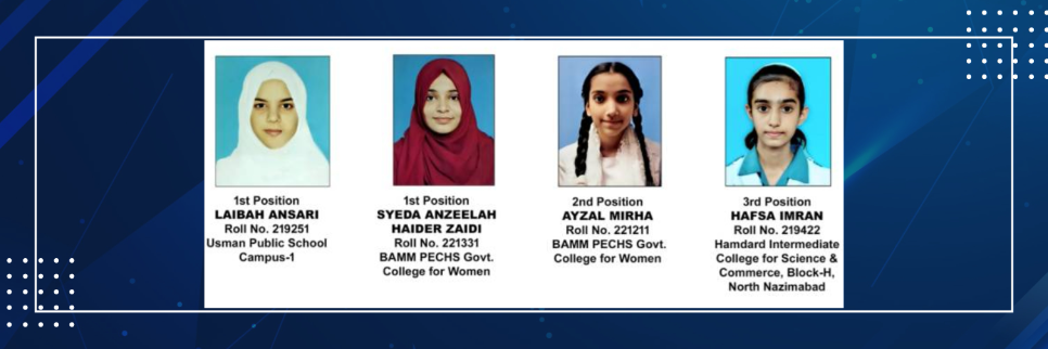 Girls dominate Karachi Board Pre-Engineering exams with top three ranks